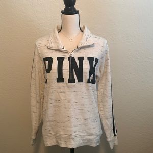 Pink half zip hoodie